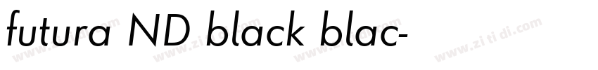 futura ND black blac字体转换